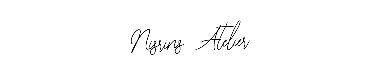 You can use this online signature creator to create a handwritten signature for the name Nisrins  Atelier. This is the best online autograph maker. Nisrins  Atelier signature style 12 images and pictures png