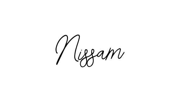Create a beautiful signature design for name Nissam. With this signature (Bearetta-2O07w) fonts, you can make a handwritten signature for free. Nissam signature style 12 images and pictures png