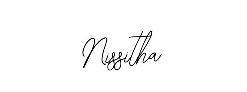 Nissitha stylish signature style. Best Handwritten Sign (Bearetta-2O07w) for my name. Handwritten Signature Collection Ideas for my name Nissitha. Nissitha signature style 12 images and pictures png