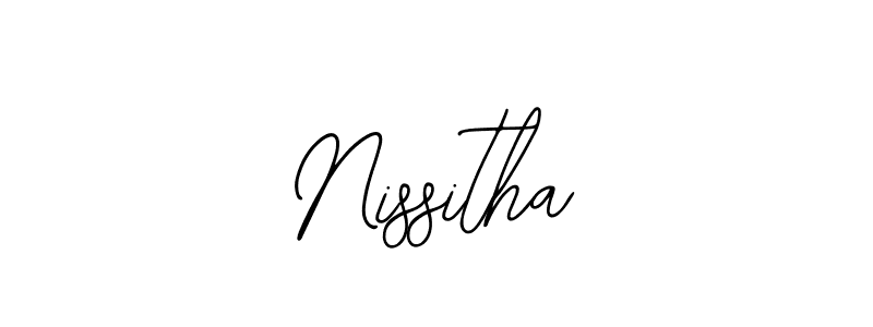 Nissitha stylish signature style. Best Handwritten Sign (Bearetta-2O07w) for my name. Handwritten Signature Collection Ideas for my name Nissitha. Nissitha signature style 12 images and pictures png