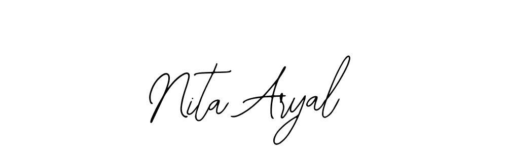 How to Draw Nita Aryal signature style? Bearetta-2O07w is a latest design signature styles for name Nita Aryal. Nita Aryal signature style 12 images and pictures png