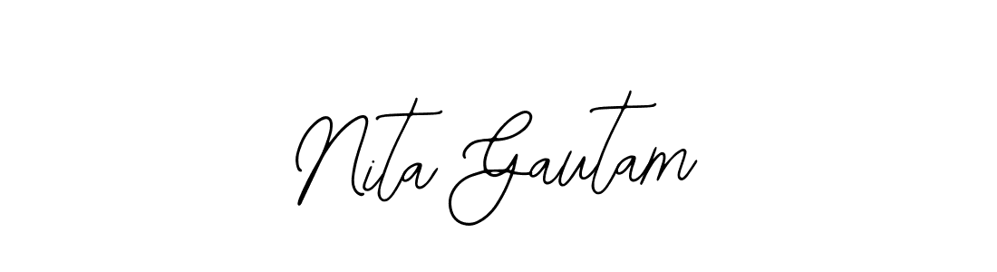 Similarly Bearetta-2O07w is the best handwritten signature design. Signature creator online .You can use it as an online autograph creator for name Nita Gautam. Nita Gautam signature style 12 images and pictures png