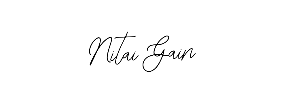 Here are the top 10 professional signature styles for the name Nitai Gain. These are the best autograph styles you can use for your name. Nitai Gain signature style 12 images and pictures png