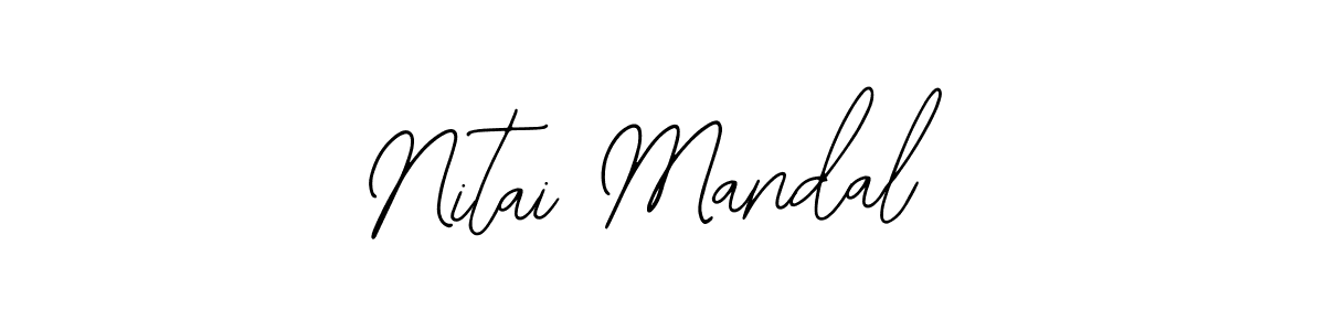 if you are searching for the best signature style for your name Nitai Mandal. so please give up your signature search. here we have designed multiple signature styles  using Bearetta-2O07w. Nitai Mandal signature style 12 images and pictures png