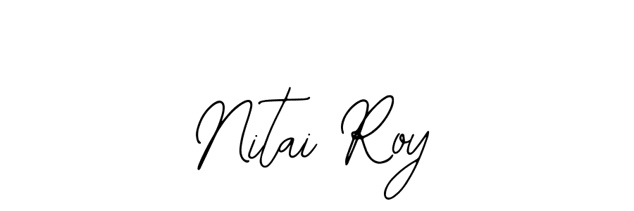The best way (Bearetta-2O07w) to make a short signature is to pick only two or three words in your name. The name Nitai Roy include a total of six letters. For converting this name. Nitai Roy signature style 12 images and pictures png