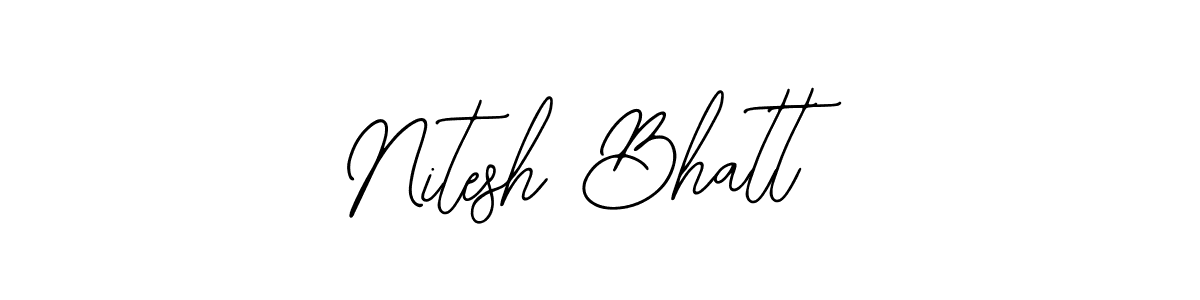 How to make Nitesh Bhatt signature? Bearetta-2O07w is a professional autograph style. Create handwritten signature for Nitesh Bhatt name. Nitesh Bhatt signature style 12 images and pictures png