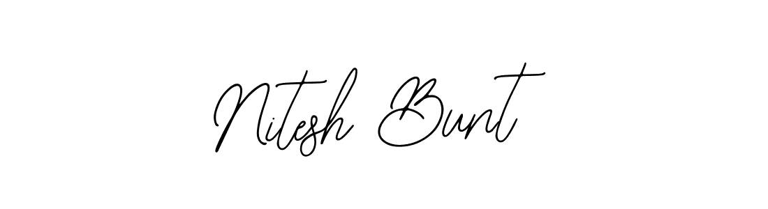 This is the best signature style for the Nitesh Bunt name. Also you like these signature font (Bearetta-2O07w). Mix name signature. Nitesh Bunt signature style 12 images and pictures png
