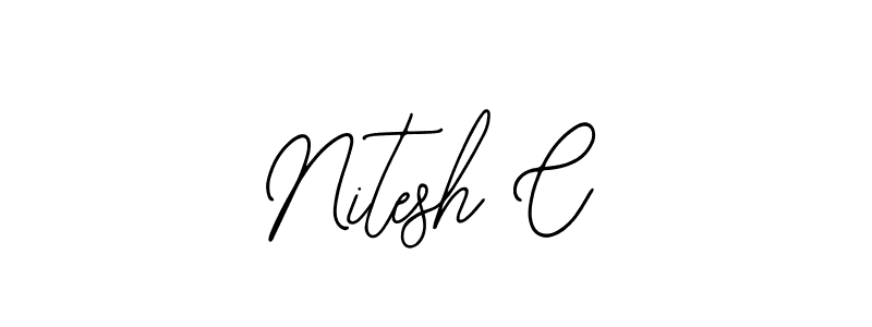 Design your own signature with our free online signature maker. With this signature software, you can create a handwritten (Bearetta-2O07w) signature for name Nitesh C. Nitesh C signature style 12 images and pictures png