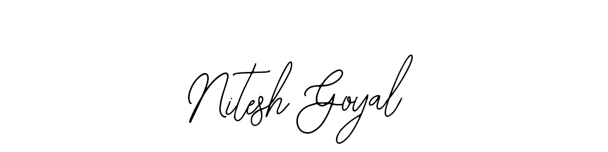 Make a beautiful signature design for name Nitesh Goyal. Use this online signature maker to create a handwritten signature for free. Nitesh Goyal signature style 12 images and pictures png