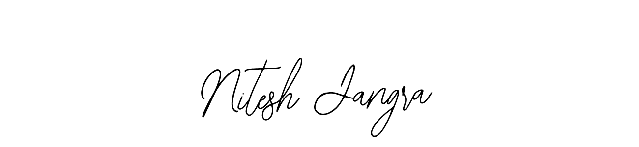 You can use this online signature creator to create a handwritten signature for the name Nitesh Jangra. This is the best online autograph maker. Nitesh Jangra signature style 12 images and pictures png