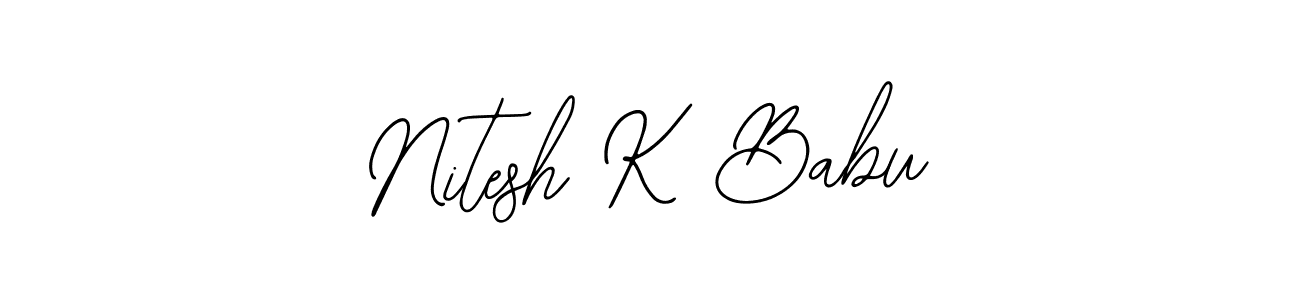 Once you've used our free online signature maker to create your best signature Bearetta-2O07w style, it's time to enjoy all of the benefits that Nitesh K Babu name signing documents. Nitesh K Babu signature style 12 images and pictures png