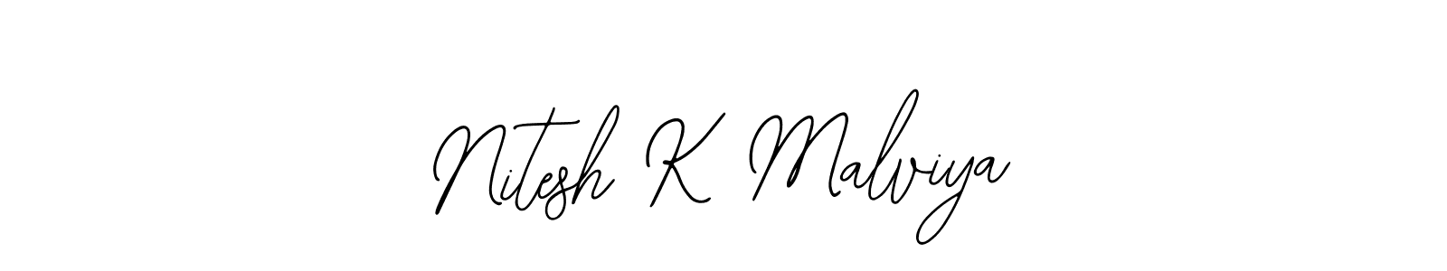The best way (Bearetta-2O07w) to make a short signature is to pick only two or three words in your name. The name Nitesh K Malviya include a total of six letters. For converting this name. Nitesh K Malviya signature style 12 images and pictures png