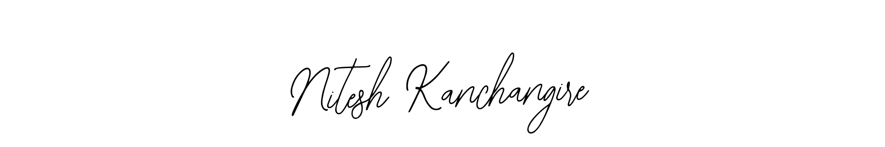 Use a signature maker to create a handwritten signature online. With this signature software, you can design (Bearetta-2O07w) your own signature for name Nitesh Kanchangire. Nitesh Kanchangire signature style 12 images and pictures png