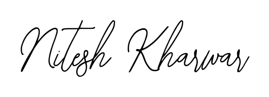 A sleek calligraphic signature for name Nitesh Kharwar utilizing Bearetta-2O07w styling. Great for adding personal signatures to photos and art. Nitesh Kharwar signature style 12 images and pictures png
