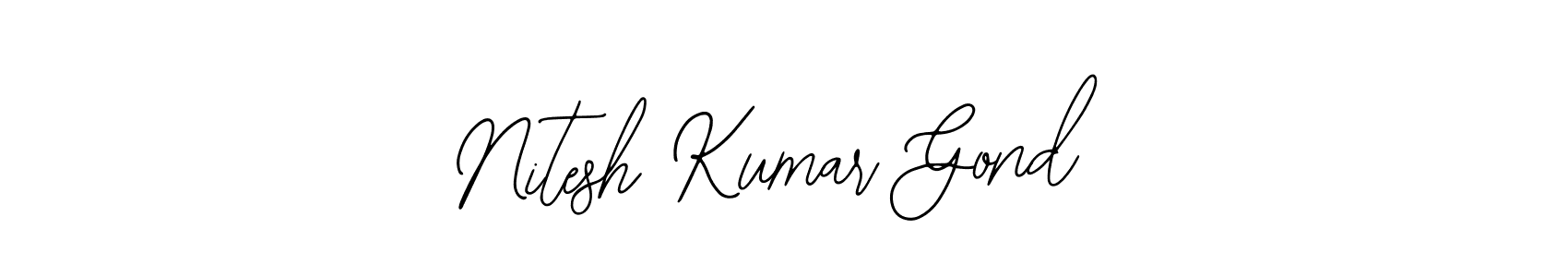 if you are searching for the best signature style for your name Nitesh Kumar Gond. so please give up your signature search. here we have designed multiple signature styles  using Bearetta-2O07w. Nitesh Kumar Gond signature style 12 images and pictures png