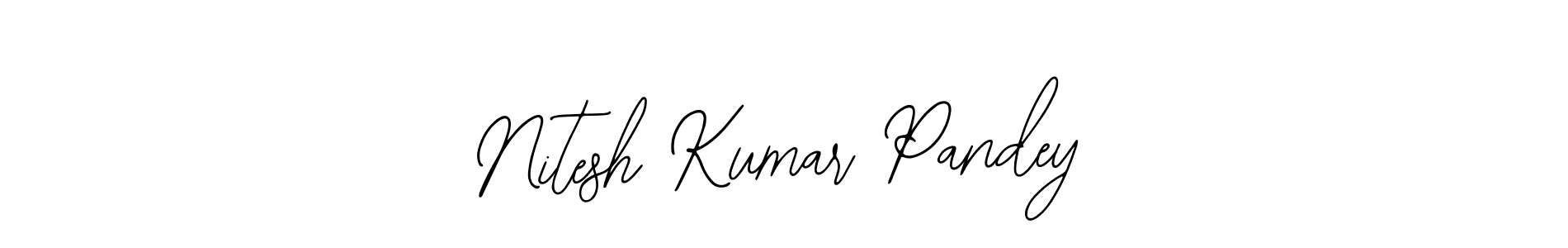 Use a signature maker to create a handwritten signature online. With this signature software, you can design (Bearetta-2O07w) your own signature for name Nitesh Kumar Pandey. Nitesh Kumar Pandey signature style 12 images and pictures png