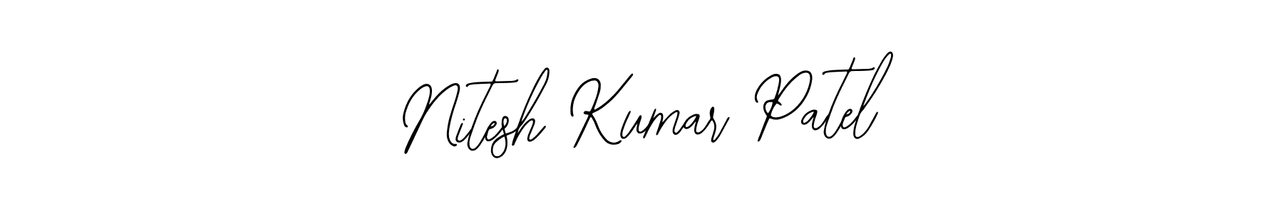 The best way (Bearetta-2O07w) to make a short signature is to pick only two or three words in your name. The name Nitesh Kumar Patel include a total of six letters. For converting this name. Nitesh Kumar Patel signature style 12 images and pictures png
