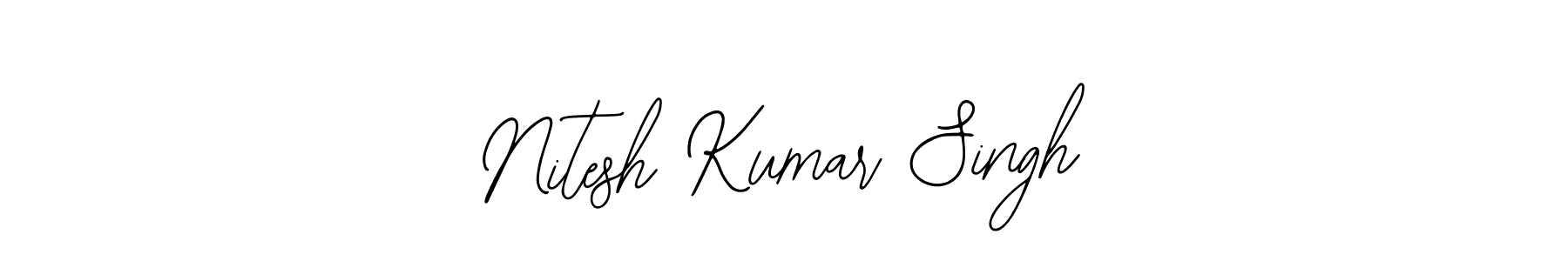 How to make Nitesh Kumar Singh name signature. Use Bearetta-2O07w style for creating short signs online. This is the latest handwritten sign. Nitesh Kumar Singh signature style 12 images and pictures png