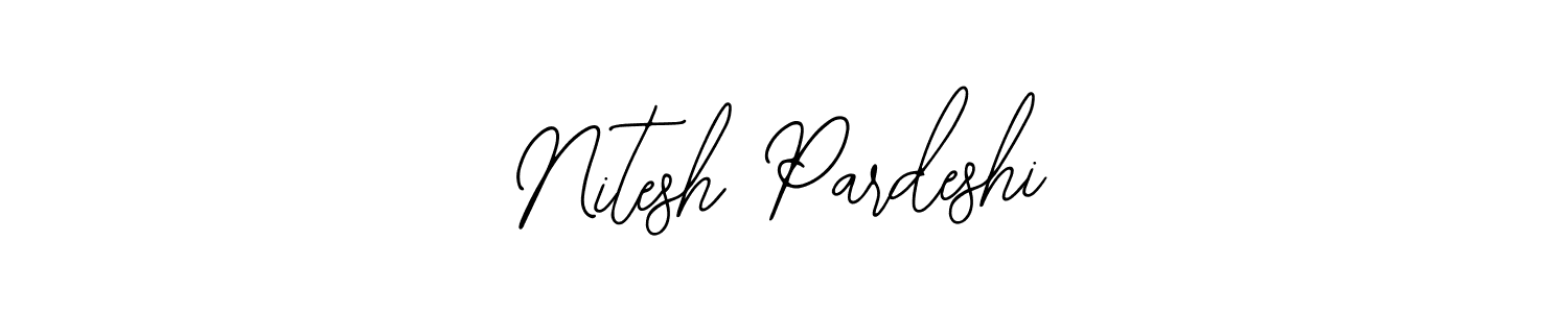 How to Draw Nitesh Pardeshi signature style? Bearetta-2O07w is a latest design signature styles for name Nitesh Pardeshi. Nitesh Pardeshi signature style 12 images and pictures png
