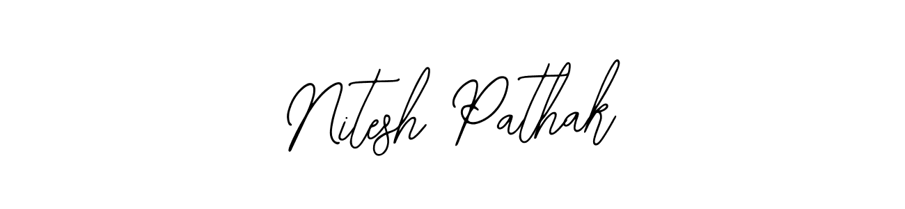 Nitesh Pathak stylish signature style. Best Handwritten Sign (Bearetta-2O07w) for my name. Handwritten Signature Collection Ideas for my name Nitesh Pathak. Nitesh Pathak signature style 12 images and pictures png