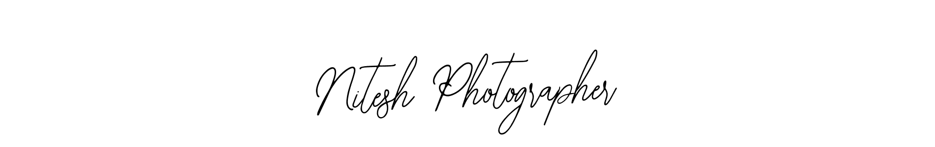 How to make Nitesh Photographer name signature. Use Bearetta-2O07w style for creating short signs online. This is the latest handwritten sign. Nitesh Photographer signature style 12 images and pictures png