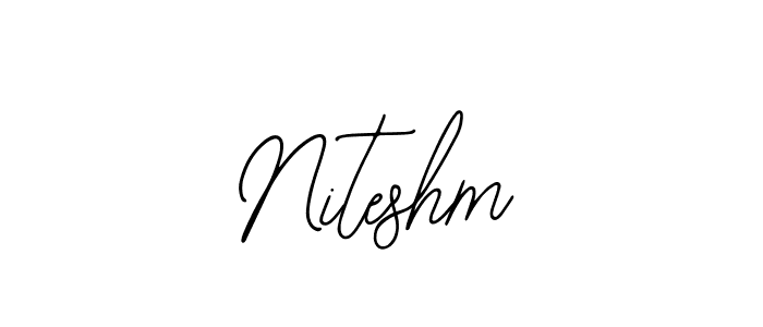 Niteshm stylish signature style. Best Handwritten Sign (Bearetta-2O07w) for my name. Handwritten Signature Collection Ideas for my name Niteshm. Niteshm signature style 12 images and pictures png