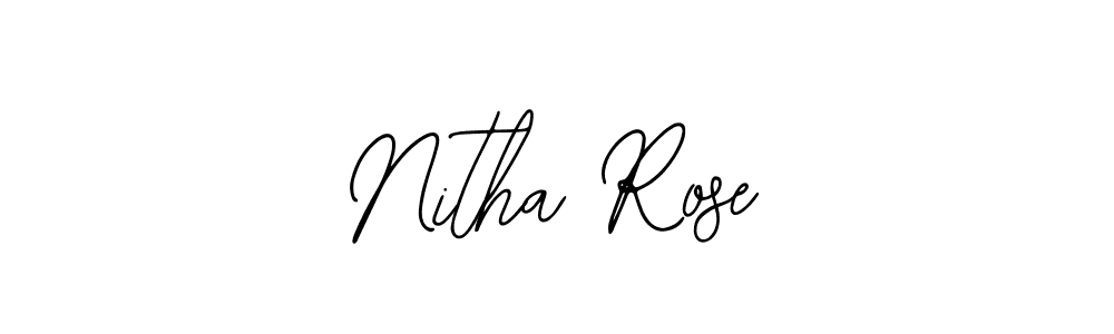 Make a short Nitha Rose signature style. Manage your documents anywhere anytime using Bearetta-2O07w. Create and add eSignatures, submit forms, share and send files easily. Nitha Rose signature style 12 images and pictures png