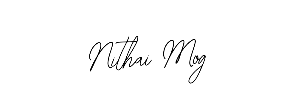 Use a signature maker to create a handwritten signature online. With this signature software, you can design (Bearetta-2O07w) your own signature for name Nithai Mog. Nithai Mog signature style 12 images and pictures png