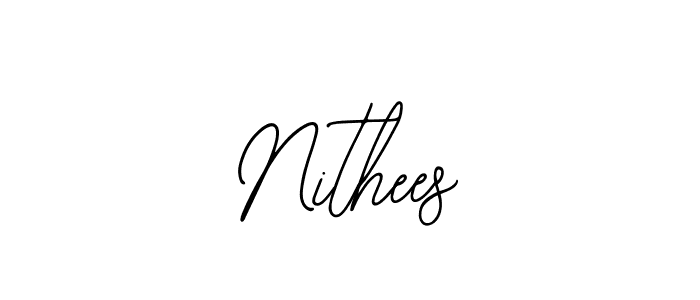 You should practise on your own different ways (Bearetta-2O07w) to write your name (Nithees) in signature. don't let someone else do it for you. Nithees signature style 12 images and pictures png
