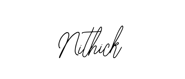 Also You can easily find your signature by using the search form. We will create Nithick name handwritten signature images for you free of cost using Bearetta-2O07w sign style. Nithick signature style 12 images and pictures png