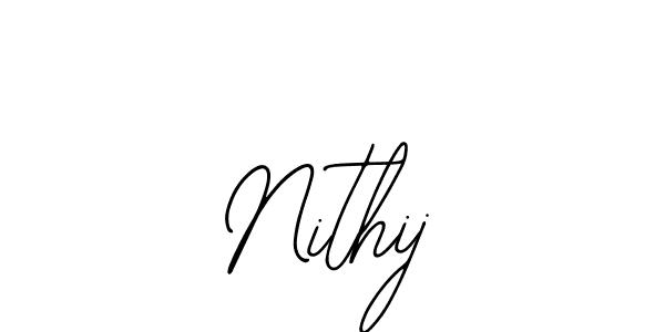 You should practise on your own different ways (Bearetta-2O07w) to write your name (Nithij) in signature. don't let someone else do it for you. Nithij signature style 12 images and pictures png