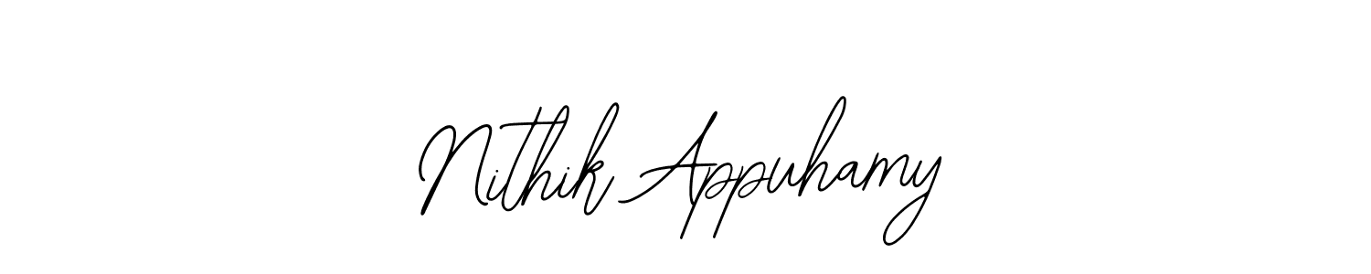 Nithik Appuhamy stylish signature style. Best Handwritten Sign (Bearetta-2O07w) for my name. Handwritten Signature Collection Ideas for my name Nithik Appuhamy. Nithik Appuhamy signature style 12 images and pictures png