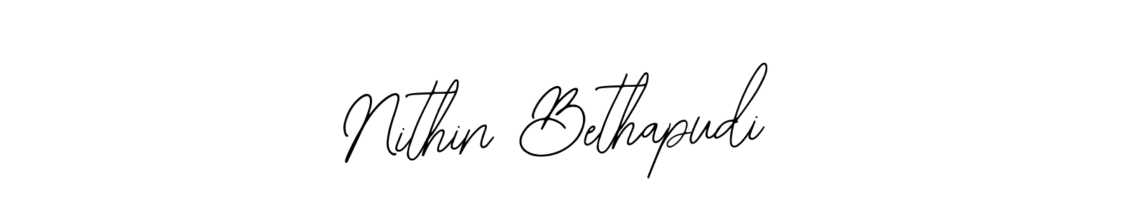 Nithin Bethapudi stylish signature style. Best Handwritten Sign (Bearetta-2O07w) for my name. Handwritten Signature Collection Ideas for my name Nithin Bethapudi. Nithin Bethapudi signature style 12 images and pictures png