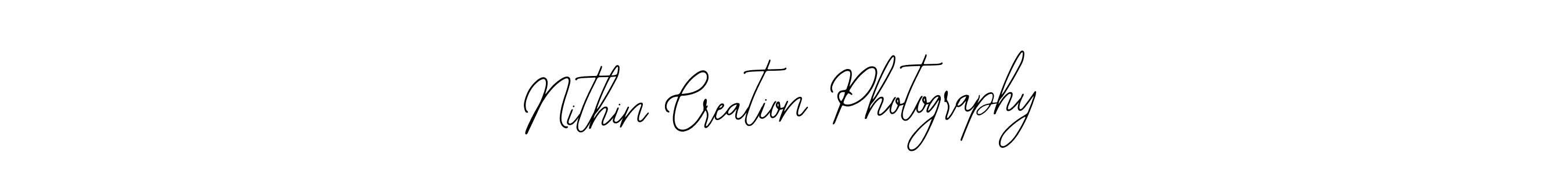 Use a signature maker to create a handwritten signature online. With this signature software, you can design (Bearetta-2O07w) your own signature for name Nithin Creation Photography. Nithin Creation Photography signature style 12 images and pictures png