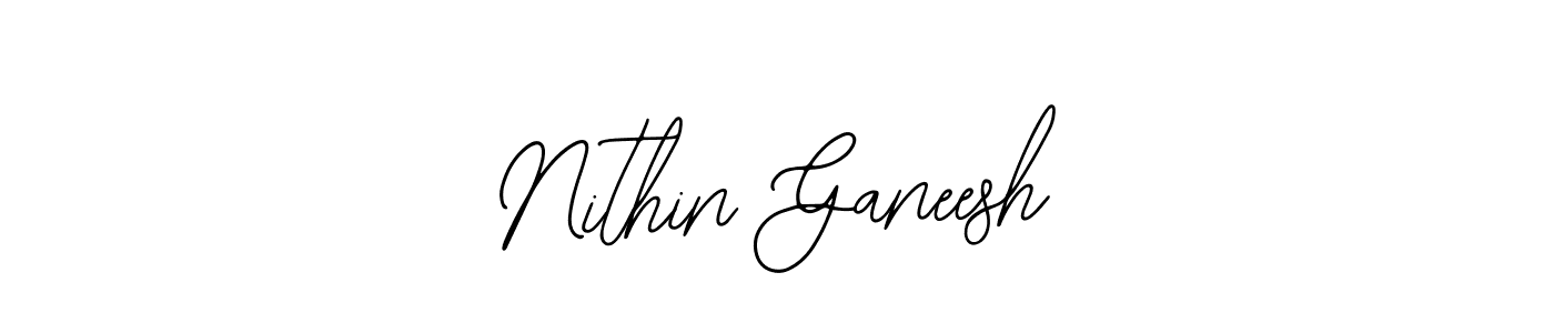 Make a beautiful signature design for name Nithin Ganeesh. With this signature (Bearetta-2O07w) style, you can create a handwritten signature for free. Nithin Ganeesh signature style 12 images and pictures png