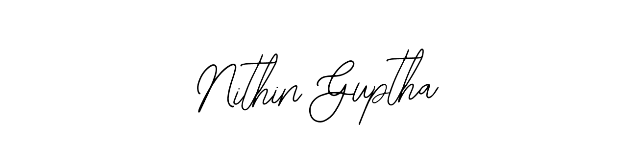 This is the best signature style for the Nithin Guptha name. Also you like these signature font (Bearetta-2O07w). Mix name signature. Nithin Guptha signature style 12 images and pictures png