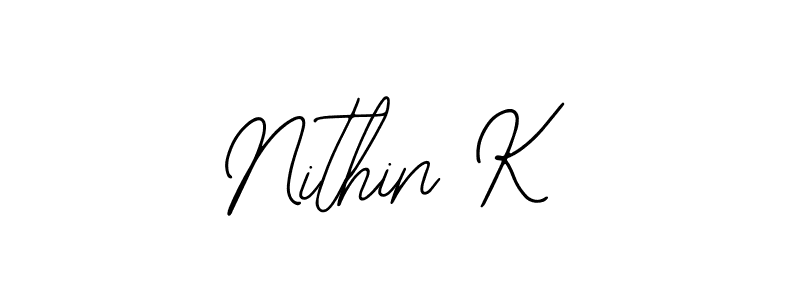 How to Draw Nithin K signature style? Bearetta-2O07w is a latest design signature styles for name Nithin K. Nithin K signature style 12 images and pictures png