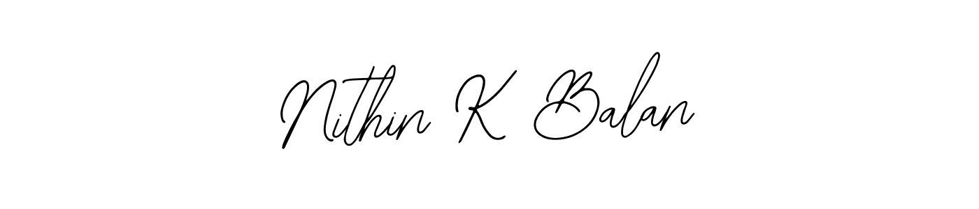 Here are the top 10 professional signature styles for the name Nithin K Balan. These are the best autograph styles you can use for your name. Nithin K Balan signature style 12 images and pictures png