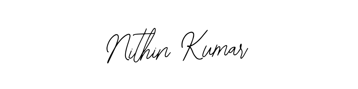 Use a signature maker to create a handwritten signature online. With this signature software, you can design (Bearetta-2O07w) your own signature for name Nithin Kumar. Nithin Kumar signature style 12 images and pictures png