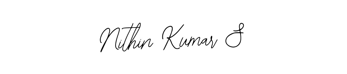 Create a beautiful signature design for name Nithin Kumar S. With this signature (Bearetta-2O07w) fonts, you can make a handwritten signature for free. Nithin Kumar S signature style 12 images and pictures png