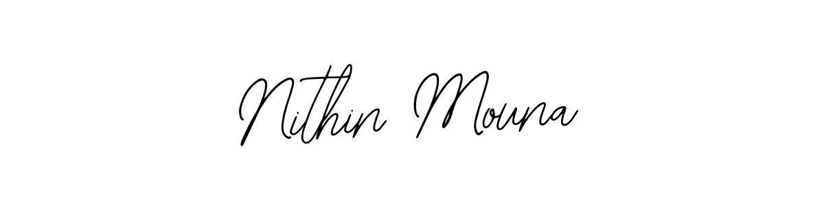 How to Draw Nithin Mouna signature style? Bearetta-2O07w is a latest design signature styles for name Nithin Mouna. Nithin Mouna signature style 12 images and pictures png