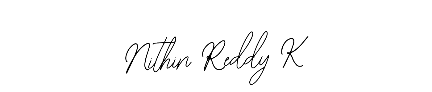 Make a short Nithin Reddy K signature style. Manage your documents anywhere anytime using Bearetta-2O07w. Create and add eSignatures, submit forms, share and send files easily. Nithin Reddy K signature style 12 images and pictures png