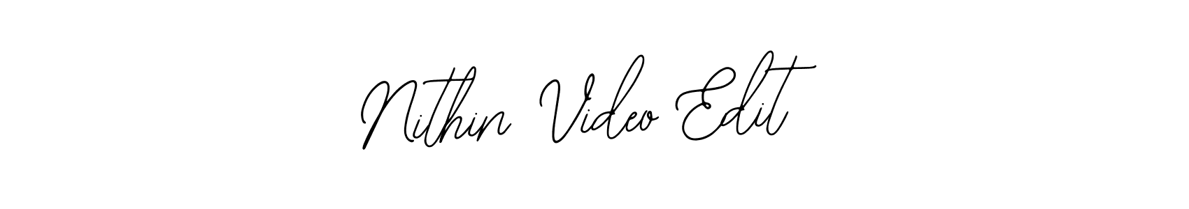 How to make Nithin Video Edit name signature. Use Bearetta-2O07w style for creating short signs online. This is the latest handwritten sign. Nithin Video Edit signature style 12 images and pictures png