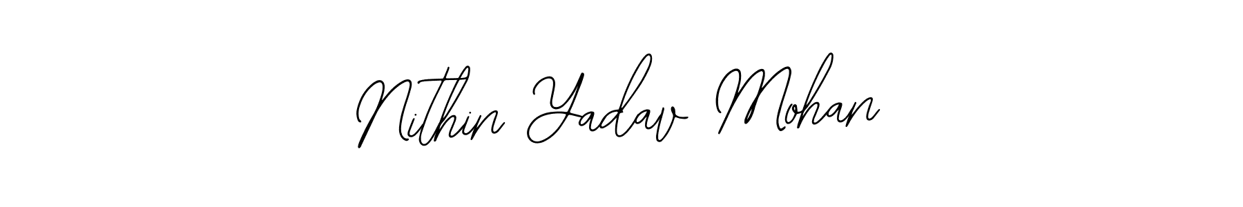 Nithin Yadav Mohan stylish signature style. Best Handwritten Sign (Bearetta-2O07w) for my name. Handwritten Signature Collection Ideas for my name Nithin Yadav Mohan. Nithin Yadav Mohan signature style 12 images and pictures png