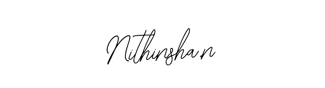 How to Draw Nithinsha.n signature style? Bearetta-2O07w is a latest design signature styles for name Nithinsha.n. Nithinsha.n signature style 12 images and pictures png