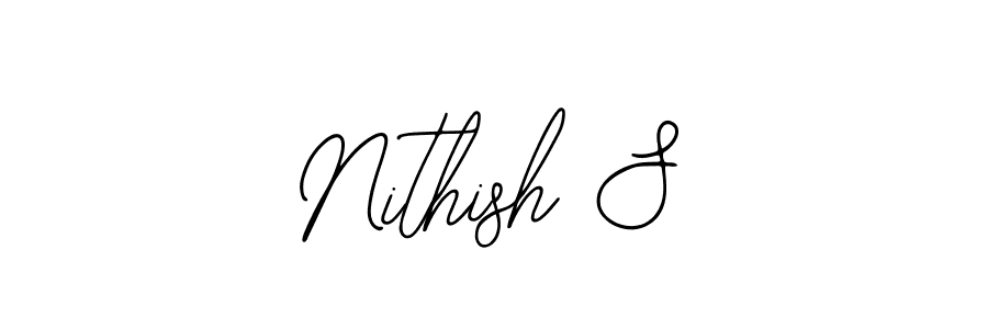 Design your own signature with our free online signature maker. With this signature software, you can create a handwritten (Bearetta-2O07w) signature for name Nithish S. Nithish S signature style 12 images and pictures png