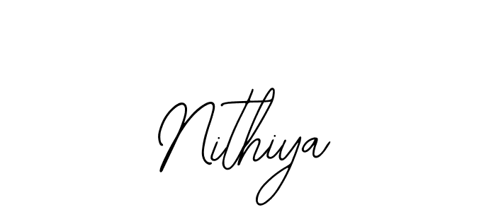 Design your own signature with our free online signature maker. With this signature software, you can create a handwritten (Bearetta-2O07w) signature for name Nithiya. Nithiya signature style 12 images and pictures png