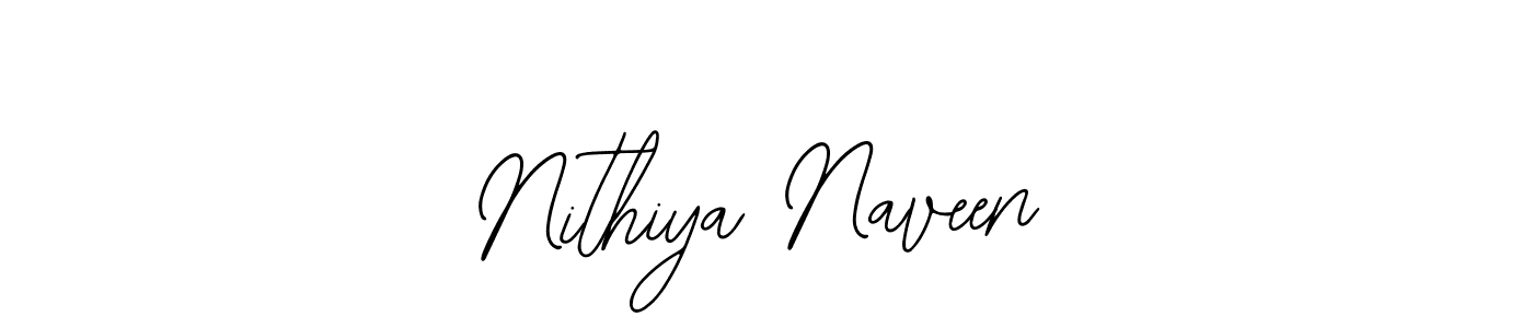 Also we have Nithiya Naveen name is the best signature style. Create professional handwritten signature collection using Bearetta-2O07w autograph style. Nithiya Naveen signature style 12 images and pictures png