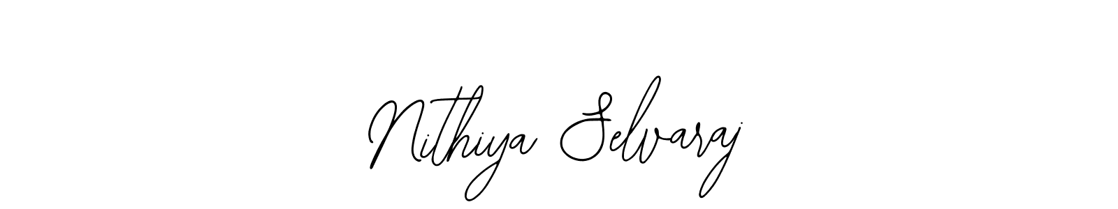 Create a beautiful signature design for name Nithiya Selvaraj. With this signature (Bearetta-2O07w) fonts, you can make a handwritten signature for free. Nithiya Selvaraj signature style 12 images and pictures png