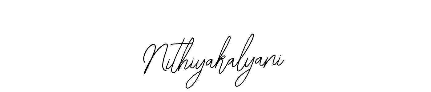 Use a signature maker to create a handwritten signature online. With this signature software, you can design (Bearetta-2O07w) your own signature for name Nithiyakalyani. Nithiyakalyani signature style 12 images and pictures png